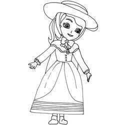 Dibujo para colorear: Princess Sofia (Personajes de Dibujos Animados) #182038 - Dibujos para Colorear e Imprimir Gratis