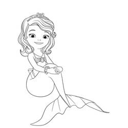 Dibujo para colorear: Princess Sofia (Personajes de Dibujos Animados) #182039 - Dibujos para Colorear e Imprimir Gratis