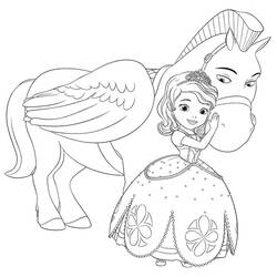 Dibujos para colorear: Princess Sofia - Dibujos para Colorear e Imprimir Gratis