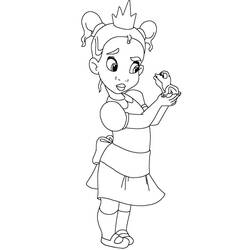 Dibujo para colorear: Princess Tiana (Personajes de Dibujos Animados) #181966 - Dibujos para Colorear e Imprimir Gratis