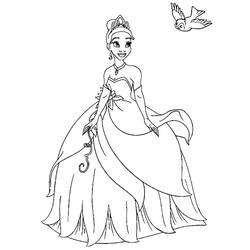 Dibujo para colorear: Princess Tiana (Personajes de Dibujos Animados) #181978 - Dibujos para Colorear e Imprimir Gratis
