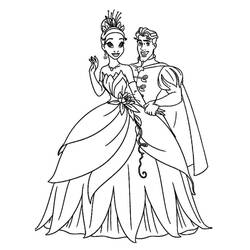 Dibujo para colorear: Princess Tiana (Personajes de Dibujos Animados) #181983 - Dibujos para Colorear e Imprimir Gratis