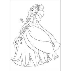 Dibujo para colorear: Princess Tiana (Personajes de Dibujos Animados) #182002 - Dibujos para Colorear e Imprimir Gratis