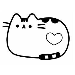 Dibujo para colorear: Pusheen (Personajes de Dibujos Animados) #188428 - Dibujos para Colorear e Imprimir Gratis