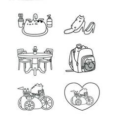 Dibujo para colorear: Pusheen (Personajes de Dibujos Animados) #188430 - Dibujos para Colorear e Imprimir Gratis