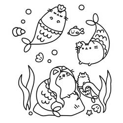 Dibujo para colorear: Pusheen (Personajes de Dibujos Animados) #188433 - Dibujos para Colorear e Imprimir Gratis