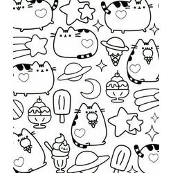 Dibujo para colorear: Pusheen (Personajes de Dibujos Animados) #188435 - Dibujos para Colorear e Imprimir Gratis
