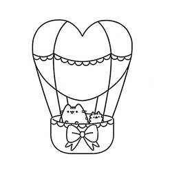 Dibujo para colorear: Pusheen (Personajes de Dibujos Animados) #188441 - Dibujos para Colorear e Imprimir Gratis