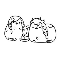 Dibujo para colorear: Pusheen (Personajes de Dibujos Animados) #188445 - Dibujos para Colorear e Imprimir Gratis