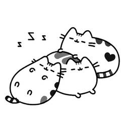 Dibujo para colorear: Pusheen (Personajes de Dibujos Animados) #188446 - Dibujos para Colorear e Imprimir Gratis