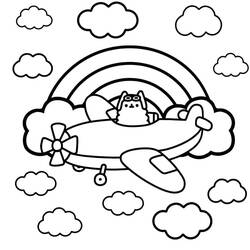 Dibujo para colorear: Pusheen (Personajes de Dibujos Animados) #188447 - Dibujos para Colorear e Imprimir Gratis