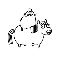 Dibujo para colorear: Pusheen (Personajes de Dibujos Animados) #188450 - Dibujos para Colorear e Imprimir Gratis