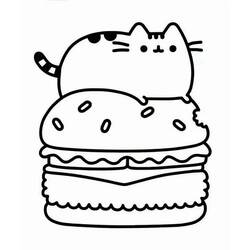 Dibujo para colorear: Pusheen (Personajes de Dibujos Animados) #188453 - Dibujos para Colorear e Imprimir Gratis