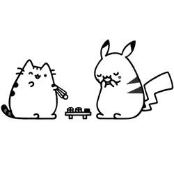 Dibujo para colorear: Pusheen (Personajes de Dibujos Animados) #188456 - Dibujos para Colorear e Imprimir Gratis