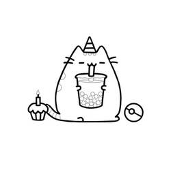 Dibujo para colorear: Pusheen (Personajes de Dibujos Animados) #188462 - Dibujos para Colorear e Imprimir Gratis