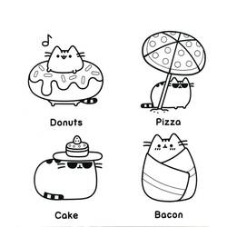 Dibujo para colorear: Pusheen (Personajes de Dibujos Animados) #188465 - Dibujos para Colorear e Imprimir Gratis
