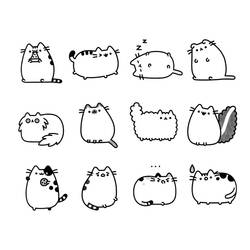 Dibujo para colorear: Pusheen (Personajes de Dibujos Animados) #188466 - Dibujos para Colorear e Imprimir Gratis
