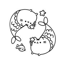 Dibujo Pusheen (Personajes de Dibujos Animados) #188478 para imprimir y colorear