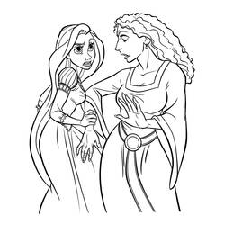 Dibujo para colorear: Rapunzel (Personajes de Dibujos Animados) #170048 - Dibujos para Colorear e Imprimir Gratis