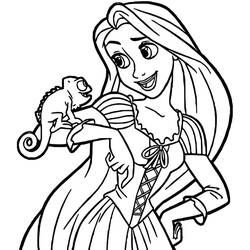 Dibujos para colorear: Rapunzel - Dibujos para Colorear e Imprimir Gratis