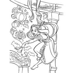 Dibujo para colorear: Rapunzel (Personajes de Dibujos Animados) #170051 - Dibujos para Colorear e Imprimir Gratis