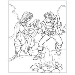 Dibujo para colorear: Rapunzel (Personajes de Dibujos Animados) #170056 - Dibujos para Colorear e Imprimir Gratis