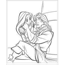 Dibujo para colorear: Rapunzel (Personajes de Dibujos Animados) #170058 - Dibujos para Colorear e Imprimir Gratis