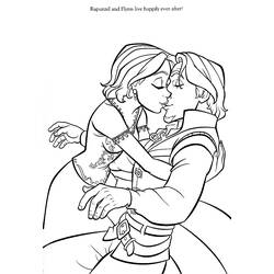 Dibujo para colorear: Rapunzel (Personajes de Dibujos Animados) #170061 - Dibujos para Colorear e Imprimir Gratis