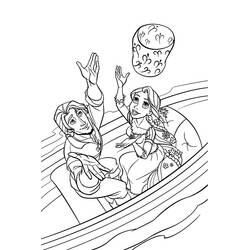 Dibujo para colorear: Rapunzel (Personajes de Dibujos Animados) #170064 - Dibujos para Colorear e Imprimir Gratis