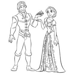 Dibujo para colorear: Rapunzel (Personajes de Dibujos Animados) #170065 - Dibujos para Colorear e Imprimir Gratis