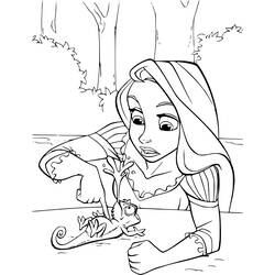 Dibujo para colorear: Rapunzel (Personajes de Dibujos Animados) #170083 - Dibujos para Colorear e Imprimir Gratis
