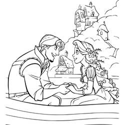 Dibujo para colorear: Rapunzel (Personajes de Dibujos Animados) #170085 - Dibujos para Colorear e Imprimir Gratis