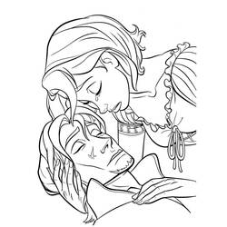Dibujo para colorear: Rapunzel (Personajes de Dibujos Animados) #177876 - Dibujos para Colorear e Imprimir Gratis