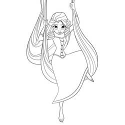 Dibujo para colorear: Rapunzel (Personajes de Dibujos Animados) #177880 - Dibujos para Colorear e Imprimir Gratis