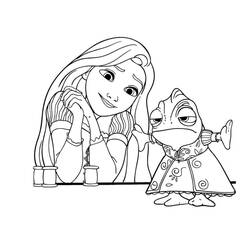 Dibujo para colorear: Rapunzel (Personajes de Dibujos Animados) #177882 - Dibujos para Colorear e Imprimir Gratis