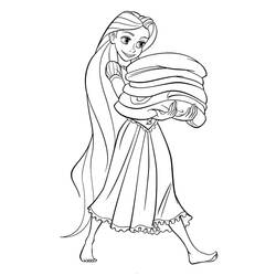 Dibujo para colorear: Rapunzel (Personajes de Dibujos Animados) #177884 - Dibujos para Colorear e Imprimir Gratis