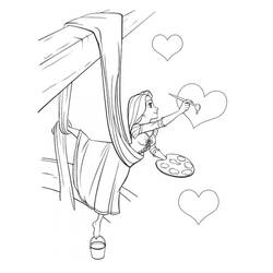 Dibujo para colorear: Rapunzel (Personajes de Dibujos Animados) #177885 - Dibujos para Colorear e Imprimir Gratis