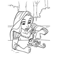 Dibujo para colorear: Rapunzel (Personajes de Dibujos Animados) #177887 - Dibujos para Colorear e Imprimir Gratis