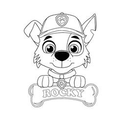 Dibujos para colorear: Rocky PAW Patrol - Dibujos para Colorear e Imprimir Gratis