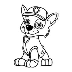 Dibujo para colorear: Rocky PAW Patrol (Personajes de Dibujos Animados) #181712 - Dibujos para Colorear e Imprimir Gratis
