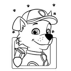 Dibujo para colorear: Rocky PAW Patrol (Personajes de Dibujos Animados) #181715 - Dibujos para Colorear e Imprimir Gratis