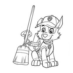 Dibujo para colorear: Rocky PAW Patrol (Personajes de Dibujos Animados) #181724 - Dibujos para Colorear e Imprimir Gratis