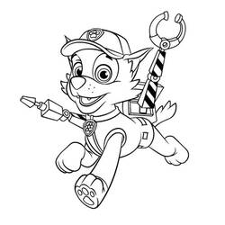 Dibujo para colorear: Rocky PAW Patrol (Personajes de Dibujos Animados) #181725 - Dibujos para Colorear e Imprimir Gratis