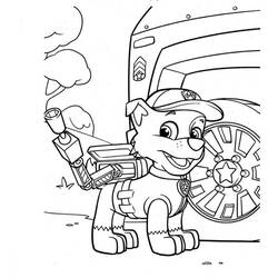 Dibujo para colorear: Rocky PAW Patrol (Personajes de Dibujos Animados) #181726 - Dibujos para Colorear e Imprimir Gratis