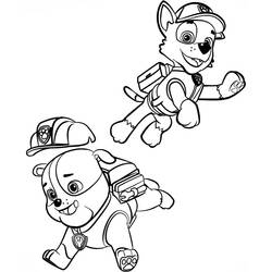 Dibujo para colorear: Rocky PAW Patrol (Personajes de Dibujos Animados) #181727 - Dibujos para Colorear e Imprimir Gratis