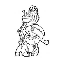Dibujo para colorear: Rubble PAW Patrol (Personajes de Dibujos Animados) #181642 - Dibujos para Colorear e Imprimir Gratis
