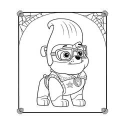 Dibujo para colorear: Rubble PAW Patrol (Personajes de Dibujos Animados) #181644 - Dibujos para Colorear e Imprimir Gratis