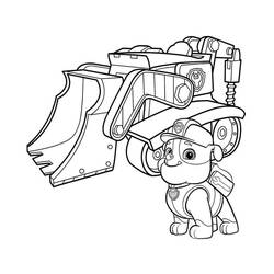 Dibujos para colorear: Rubble PAW Patrol - Dibujos para Colorear e Imprimir Gratis