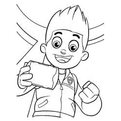 Dibujo para colorear: Ryder PAW Patrol (Personajes de Dibujos Animados) #181760 - Dibujos para Colorear e Imprimir Gratis