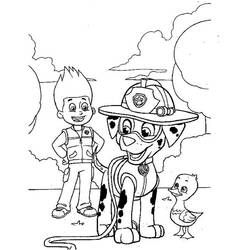 Dibujos para colorear: Ryder PAW Patrol - Dibujos para Colorear e Imprimir Gratis